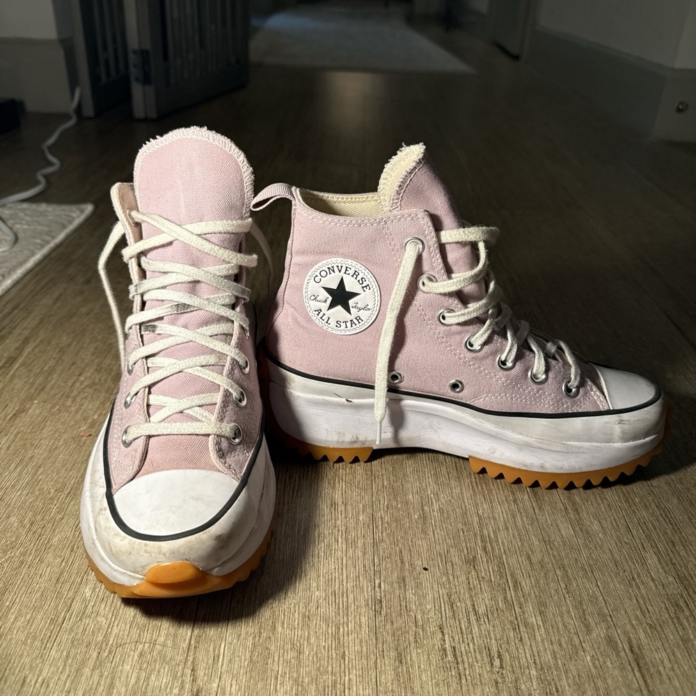 Converse Women's Pink Platform High-Tops